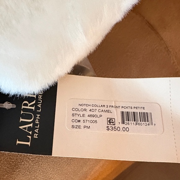 Ralph Lauren Women’s faux suede shearling coat NWT - Picture 3 of 6